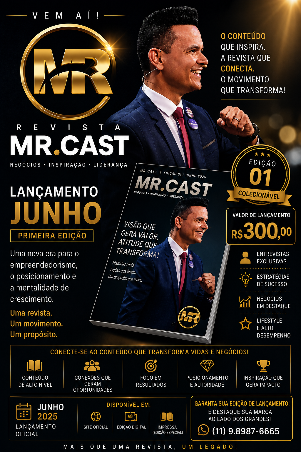 Capa Revista MR Cast Edição 01